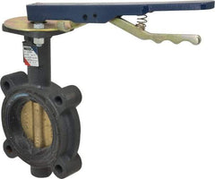 NIBCO - 3" Pipe, Lug Butterfly Valve - Lever Handle, Ductile Iron Body, EPDM Seat, 200 WOG, Aluminum Bronze Disc, Stainless Steel Stem - Caliber Tooling