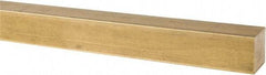 Value Collection - 1 Inch Square x 36 Inch Long, Brass Square Bar - Alloy 360 - Caliber Tooling