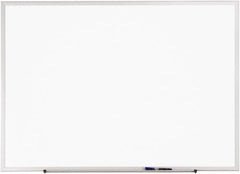 Quartet - 36" High x 48" Wide Erasable Melamine Marker Boards - Anodized Aluminum, 36-1/4" Deep, Includes One Quartet Dry-Erase Marker & Attachable Accessory Tray & Mounting Hardware - Caliber Tooling