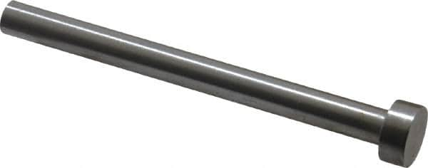 Gibraltar - 1/4" Pin Diam, 7/16" Head Diam x 3/16" Head Height, 3" OAL, Hard Core Pin - Steel, 2-13/16" Pin Length - Caliber Tooling