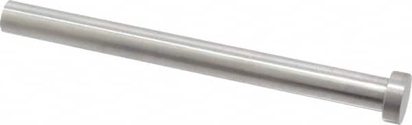 Gibraltar - 1/2" Pin Diam, 3/4" Head Diam x 1/4" Head Height, 6" OAL, Hard Core Pin - Steel, 5-3/4" Pin Length - Caliber Tooling