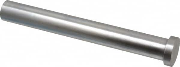 Gibraltar - 3/4" Pin Diam, 1" Head Diam x 1/4" Head Height, 6" OAL, Hard Core Pin - Steel, 5-3/4" Pin Length - Caliber Tooling