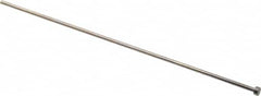 Gibraltar - 3mm Pin Diam, 6mm Head Diam x 3mm Head Height, 200mm OAL, Straight Ejector Pin - Steel, 197mm Pin Length - Caliber Tooling