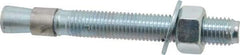 Red Head - 3/4 Inch Diameter, 3/4-10 Inch Thread, 6-1/4 Inch Overall Length, Grade 3, Wedge Expansion Concrete Anchor - Steel, Zinc Plated, 4-3/8 Inch Thread Length, Tie Wire Head, 3/4 Inch Drill - Caliber Tooling