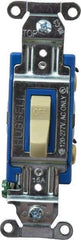 Hubbell Wiring Device-Kellems - 1 Pole, 120 to 277 VAC, 15 Amp, Industrial Grade, Toggle, Wall and Dimmer Light Switch - 1-5/16 Inch Wide x 4-1/16 Inch High - Caliber Tooling