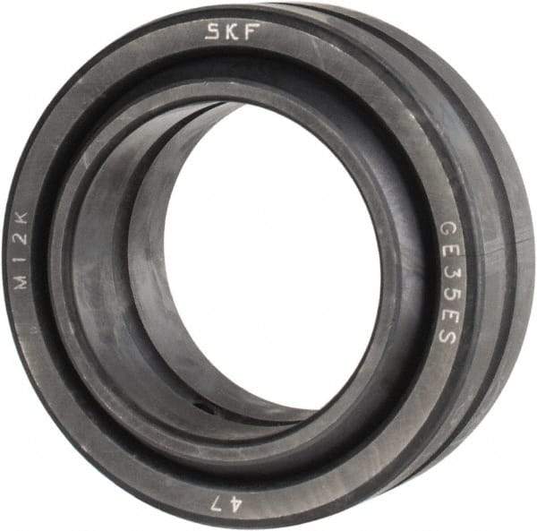 SKF - 35mm Bore Diam, 18,000 Lb Dynamic Capacity, Spherical Plain Bearing - 90,000 Lb Static Load Capacity - Caliber Tooling