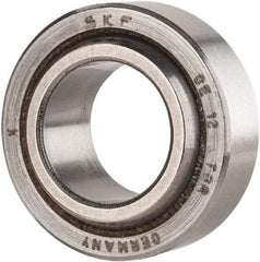 SKF - 12mm Bore Diam, 3,375 Lb Dynamic Capacity, Spherical Plain Bearing - 6,749 Lb Static Load Capacity - Caliber Tooling