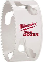 Milwaukee Tool - 3" Diam, 1-1/2" Cutting Depth, Hole Saw - Bi-Metal Saw, Toothed Edge - Caliber Tooling