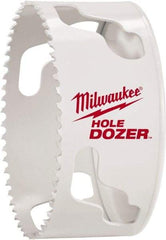 Milwaukee Tool - 3-1/8" Diam, 1-1/2" Cutting Depth, Hole Saw - Bi-Metal Saw, Toothed Edge - Caliber Tooling