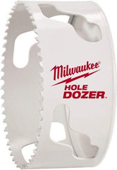 Milwaukee Tool - 3-3/4" Diam, 1-1/2" Cutting Depth, Hole Saw - Bi-Metal Saw, Toothed Edge - Caliber Tooling