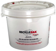 Recyclepak - 13 Inch Deep, Battery Container - 15 Inch Diameter, 50 Lb. Capacity, 3.5 Gallon Pail - Caliber Tooling