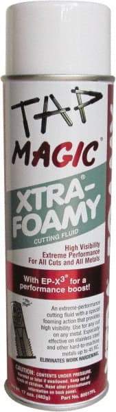 Tap Magic - Tap Magic Xtra-Foamy, 17 oz Aerosol Cutting Fluid - Semisynthetic - Caliber Tooling