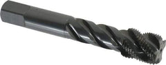 OSG - 3/4-16 UNF 4 Flute 3B Bottoming Spiral Flute Tap - Vanadium High Speed Steel, Oxide Finish, 4-1/4" OAL, Right Hand Flute, Right Hand Thread, H3 - Caliber Tooling