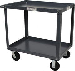 Value Collection - 2,000 Lb Capacity, 24" Wide x 36" Long x 36-1/4" High Service Cart - 2 Shelf, Steel - Caliber Tooling