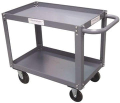 Value Collection - 1,200 Lb Capacity, 18" Wide x 30" Long x 27" High Service Cart - 2 Shelf, Steel - Caliber Tooling