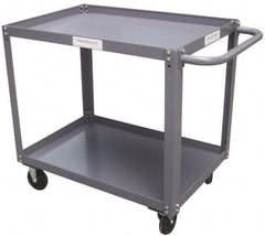 Value Collection - 2,000 Lb Capacity, 24" Wide x 48" Long x 36-1/4" High Service Cart - 2 Shelf, Steel - Caliber Tooling