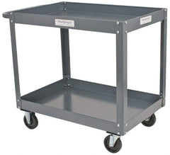 Value Collection - 1,200 Lb Capacity, 24" Wide x 36" Long x 34-5/8" High Service Cart - 2 Shelf, Steel - Caliber Tooling