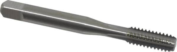 OSG - 1/4-20 UNC 2B 4 Flute Bright Finish Solid Carbide Straight Flute Machine Tap - Bottoming, Right Hand Thread, 2-1/2" OAL, 1" Thread Length, Oversize - Exact Industrial Supply