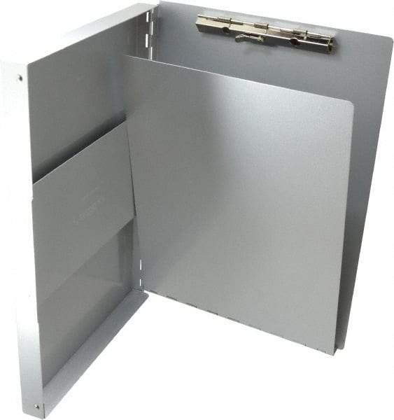 Saunders - 13 Inch Long x 9 Inch Wide x 1 Inch High, Clip Board - Silver - Caliber Tooling