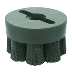 10" Diameter - Shell-Mill Holder Crimped Filament Disc Brush - 0.043/120 Grit - Caliber Tooling