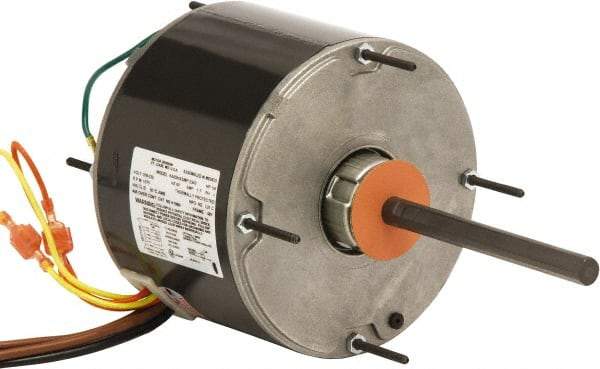 US Motors - 1/2 hp, TEAO Enclosure, Auto Thermal Protection, 1,075 RPM, 208-230 Volt, 60 Hz, Industrial Electric AC/DC Motor - Size 48 Frame, Hub Mount, 1 Speed, Ball Bearings, 5.1-5.8 Full Load Amps, B Class Insulation, CCW Lead End - Caliber Tooling