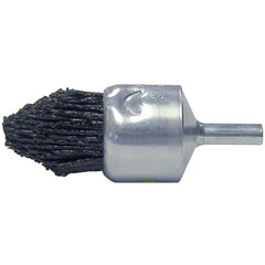 1″ Dia FME-Compliant Black Nylox Controlled Flare End Brush, .035/80CG Fill - Caliber Tooling