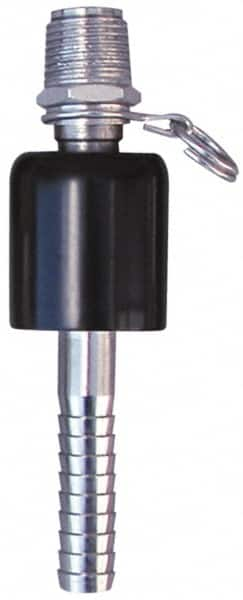 SuperKlean - NPT x 1/2" Hose Barb, Ball Type Swivel Hose Adapter - Stainless Steel - Caliber Tooling