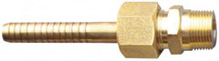 SuperKlean - NPT x 1/2" Hose Barb, 3 Piece Mixer Adapter - Brass - Caliber Tooling