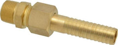 SuperKlean - NPT x 3/4" Hose Barb, 3 Piece Mixer Adapter - Brass - Caliber Tooling