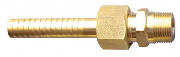 SuperKlean - NPT x 5/8" Hose Barb, 3 Piece Mixer Adapter - Brass - Caliber Tooling