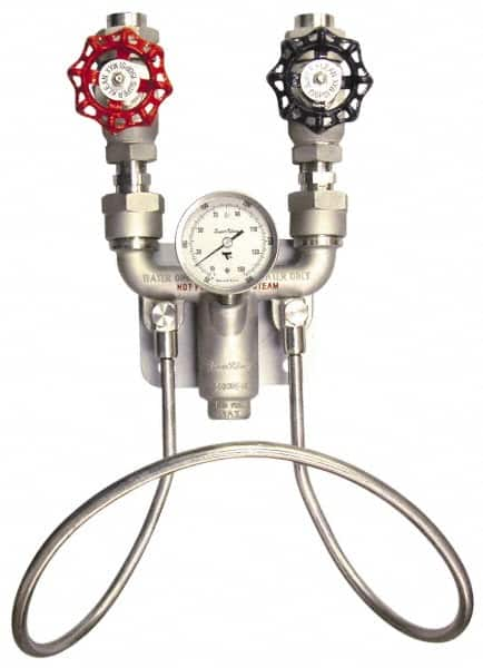 SuperKlean - 150 Max psi, Stainless Steel Water Mixing Valve & Unit - FNPT End Connections - Caliber Tooling