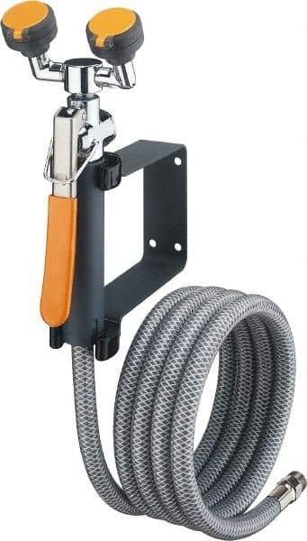 PRO-SAFE - Plumbed Drench Hoses Mount: Wall Style: Dual Spray Head - Caliber Tooling