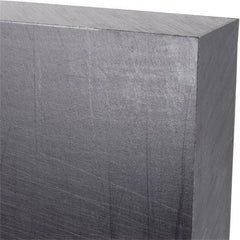 Made in USA - 1" Thick x 12" Wide x 2' Long, Polyethylene (UHMW) Sheet - Black, Antistatic Grade - Caliber Tooling