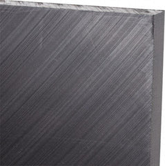 Made in USA - 3/8" Thick x 12" Wide x 3' Long, Polyethylene (UHMW) Sheet - Black, Antistatic Grade - Caliber Tooling