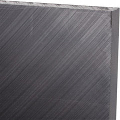 Made in USA - 3/8" Thick x 24" Wide x 2' Long, Polyethylene (UHMW) Sheet - Black, Antistatic Grade - Caliber Tooling