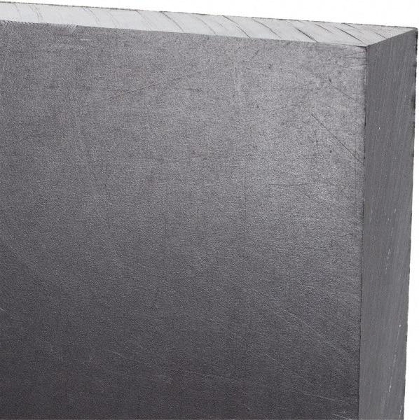 Made in USA - 3/4" Thick x 24" Wide x 2' Long, Polyethylene (UHMW) Sheet - Black, Antistatic Grade - Caliber Tooling