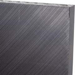 Made in USA - 3/8" Thick x 24" Wide x 3' Long, Polyethylene (UHMW) Sheet - Black, Antistatic Grade - Caliber Tooling