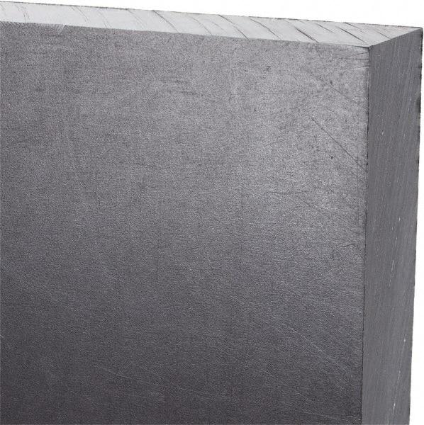 Made in USA - 3/4" Thick x 24" Wide x 3' Long, Polyethylene (UHMW) Sheet - Black, Antistatic Grade - Caliber Tooling