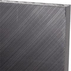 Made in USA - 3/8" Thick x 24" Wide x 4' Long, Polyethylene (UHMW) Sheet - Black, Antistatic Grade - Caliber Tooling