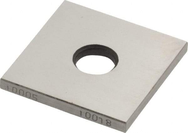 Value Collection - 0.10005" Square Steel Gage Block - Accuracy Grade 0 - Caliber Tooling