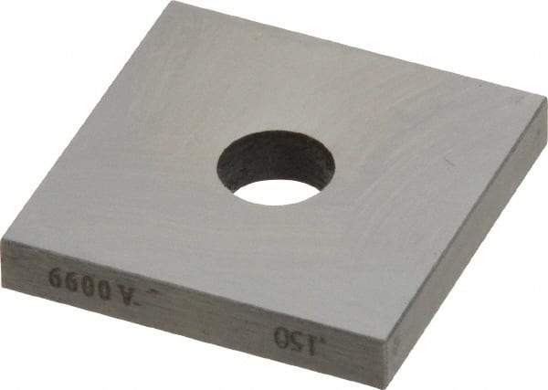 Value Collection - 0.15" Square Steel Gage Block - Accuracy Grade 0, Includes NIST Traceability Certification - Caliber Tooling