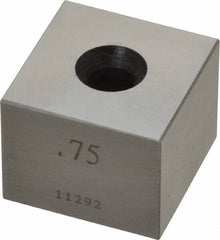 Value Collection - 0.75" Square Steel Gage Block - Accuracy Grade 0, Includes NIST Traceability Certification - Caliber Tooling