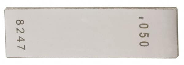 Value Collection - 0.1006" Rectangular Steel Gage Block - Accuracy Grade AS-1, Includes NIST Traceability Certification - Caliber Tooling