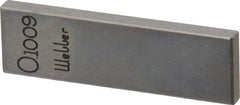 Value Collection - 0.1009" Rectangular Steel Gage Block - Accuracy Grade 0, Includes NIST Traceability Certification - Caliber Tooling