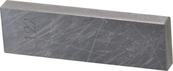 Value Collection - 0.122" Rectangular Steel Gage Block - Accuracy Grade 0, Includes NIST Traceability Certification - Caliber Tooling