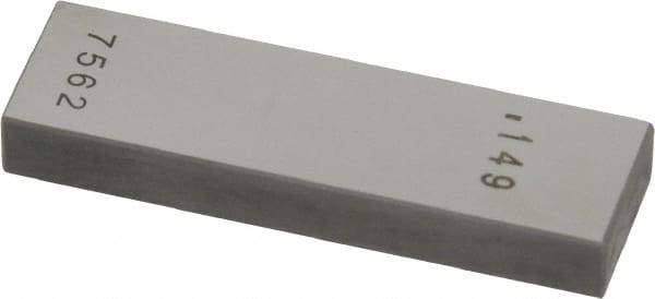 Value Collection - 0.149" Rectangular Steel Gage Block - Accuracy Grade 0, Includes NIST Traceability Certification - Caliber Tooling