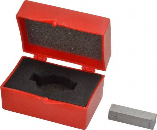 Value Collection - 0.35" Rectangular Steel Gage Block - Accuracy Grade 0, Includes NIST Traceability Certification - Caliber Tooling