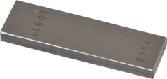 Value Collection - 0.1001" Rectangular Steel Gage Block - Accuracy Grade AS-1, Includes NIST Traceability Certification - Caliber Tooling