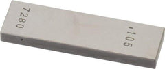 Value Collection - 0.105" Rectangular Steel Gage Block - Accuracy Grade AS-1, Includes NIST Traceability Certification - Caliber Tooling