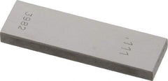 Value Collection - 0.111" Rectangular Steel Gage Block - Accuracy Grade AS-1, Includes NIST Traceability Certification - Caliber Tooling